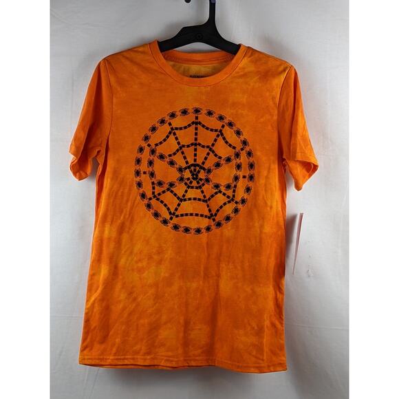 Marvel Spider Man Miles Morales Short Sleeve Graphic T Shirt Orange XL Layer Tee - Picture 6 of 7